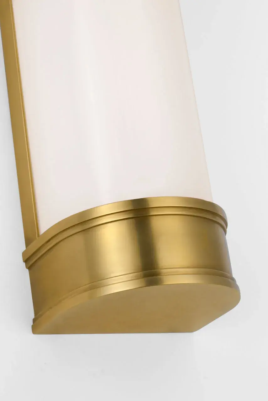 Marden 12" Salon Bath Sconce in Antique-Burnished Brass - Image 4