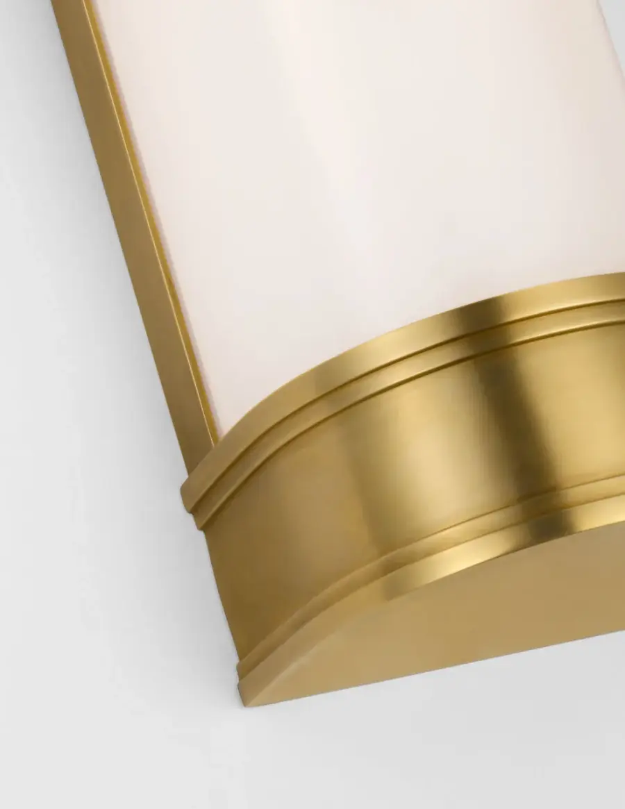 Marden 18" Salon Bath Sconce in Antique-Burnished Brass - Image 2