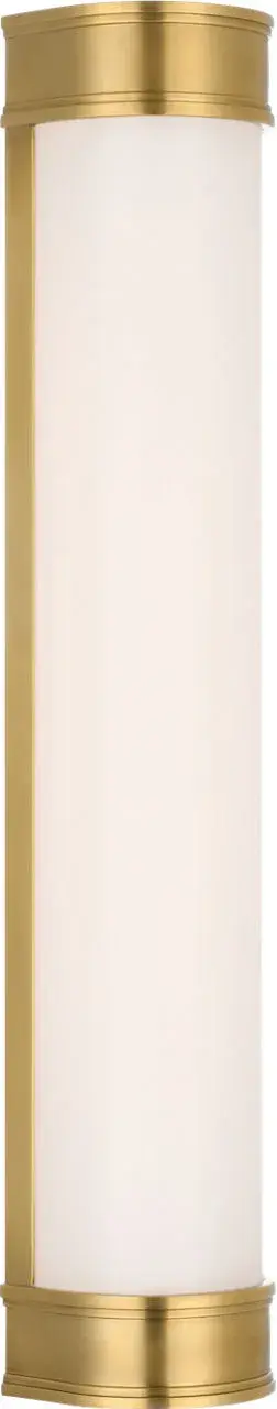 Marden 24" Salon Bath Sconce in Antique-Burnished Brass - Image 1