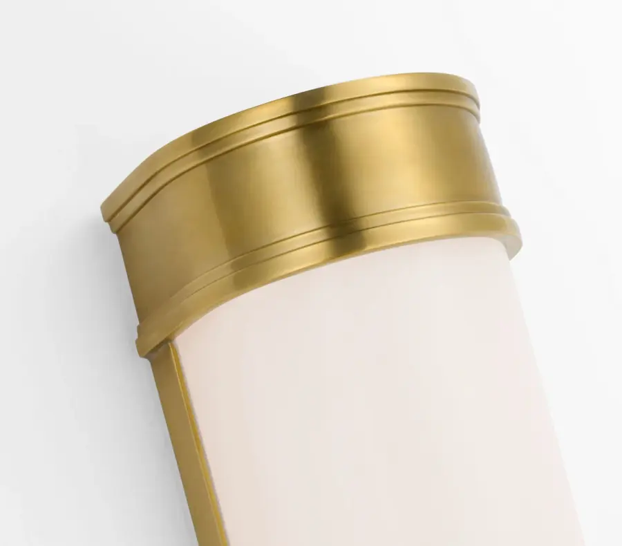 Marden 24" Salon Bath Sconce in Antique-Burnished Brass - Image 3