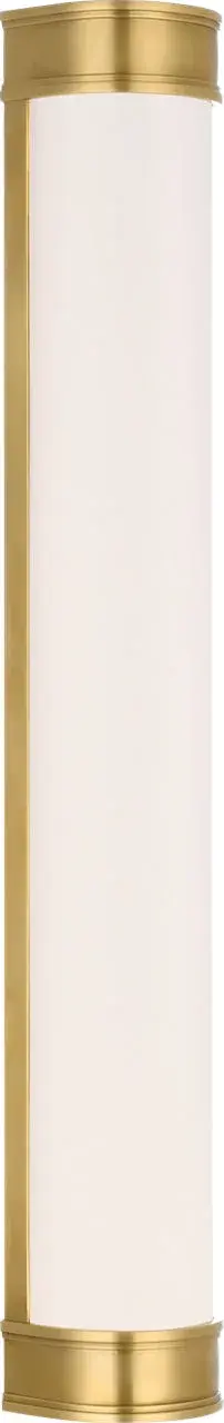 Marden 30" Salon Bath Sconce in Antique-Burnished Brass - Image 1