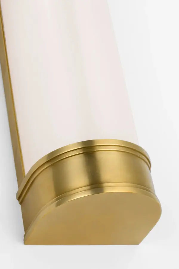 Marden 30" Salon Bath Sconce in Antique-Burnished Brass - Image 4