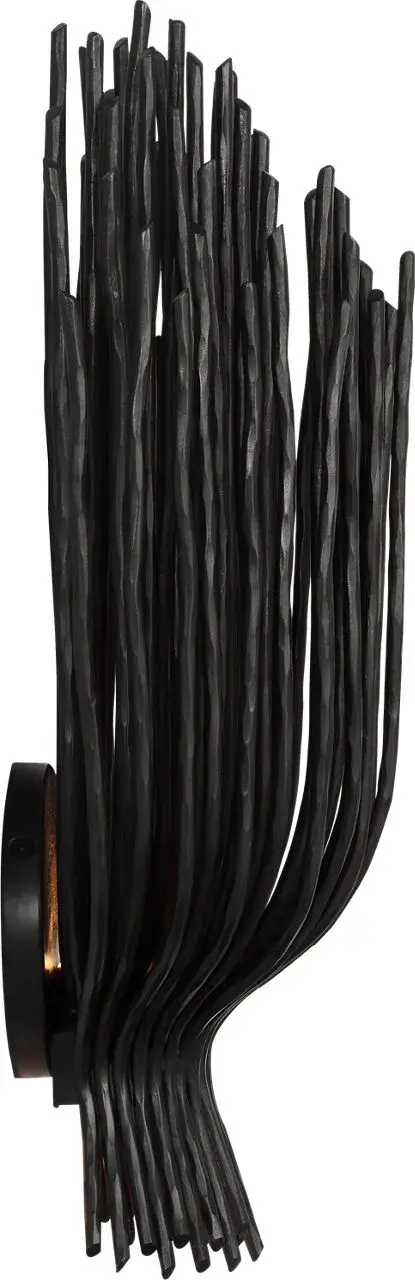 Astra 17" Sculpted Sconce in Aged Iron - Image 2