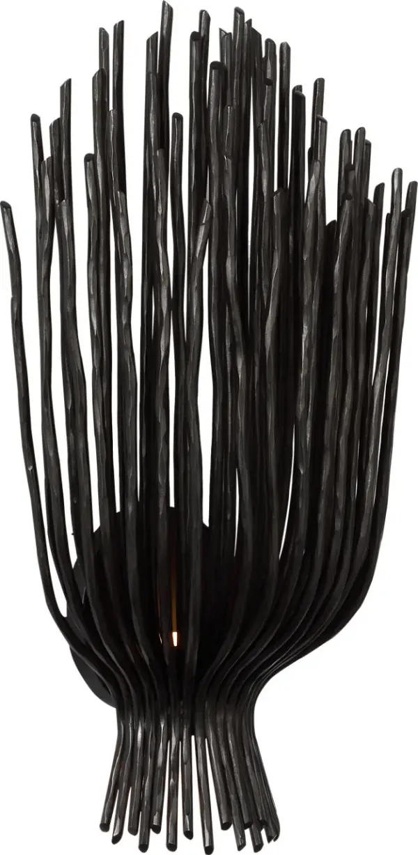 Astra 17" Sculpted Sconce in Aged Iron - Image 4