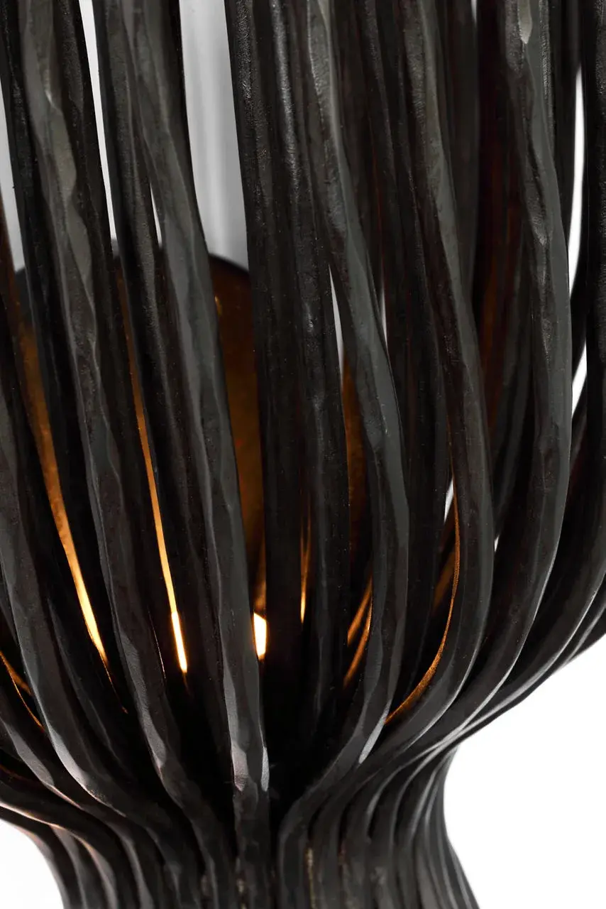Astra 17" Sculpted Sconce in Aged Iron - Image 6