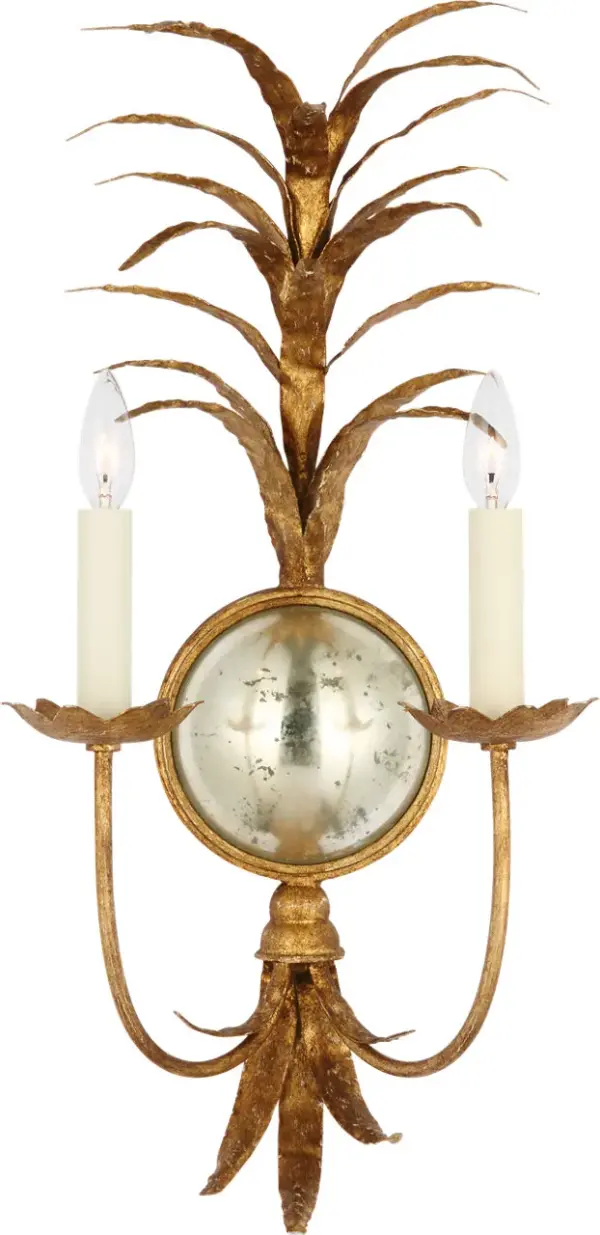 Gramercy 28" Sconce in Gilded Iron - Image 1