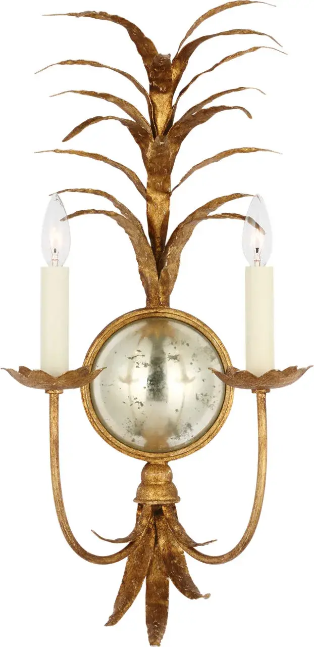 Gramercy 28" Sconce in Gilded Iron - Image 1