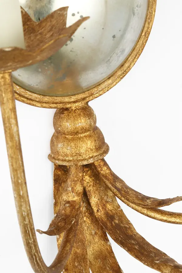 Gramercy 28" Sconce in Gilded Iron - Image 3
