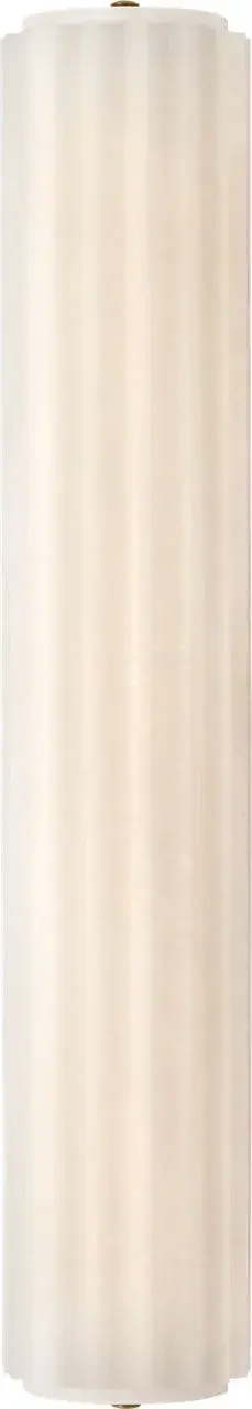 The Madden 25" sconce combines timeless elegance with modern linear design. Its fluted alabaster shade creates beautiful ambient lighting while the antique-burnished brass finish adds warmth and sophistication to any space.