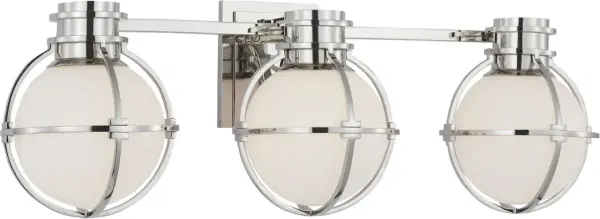 Inspired by Victorian gas-lit globe pendants, the Chapman & Myers Gracie updates the classic industrial look with modern proportions and elegant allure. Armillary details and square tube frames in various metal finishes contrast with white or clear glass to illuminate rooms with a refined touch. - alternate view