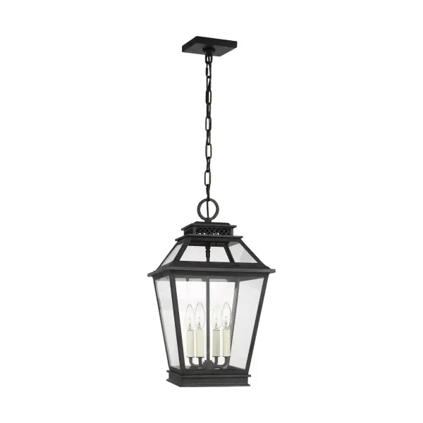 The Falmouth lantern by Chapman & Myers brings timeless elegance to outdoor areas with its vintage gas lantern-inspired design. Clean lines and clear glass panels create an uncluttered silhouette that works beautifully in traditional and coastal settings.