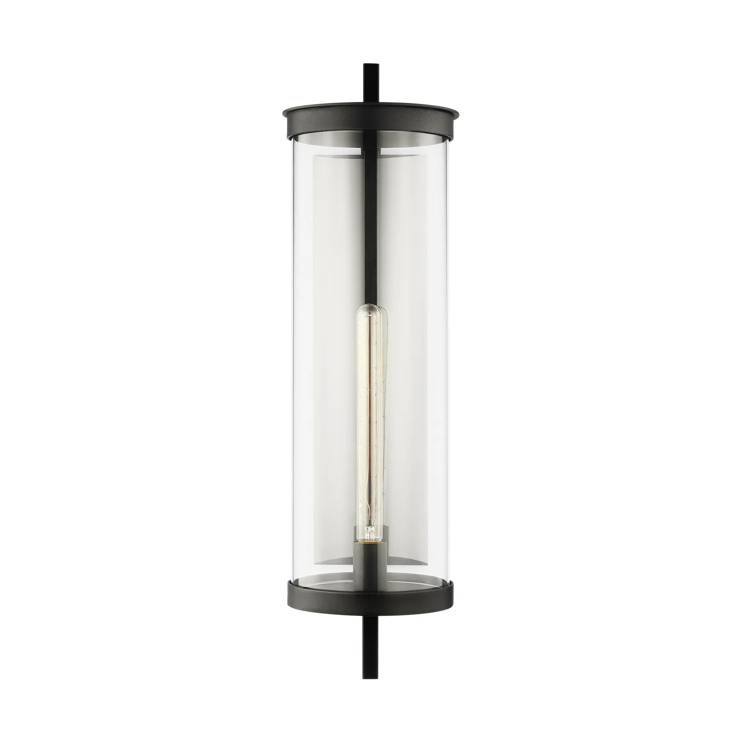 Eastham One Light Outdoor Wall Lantern in Textured Black