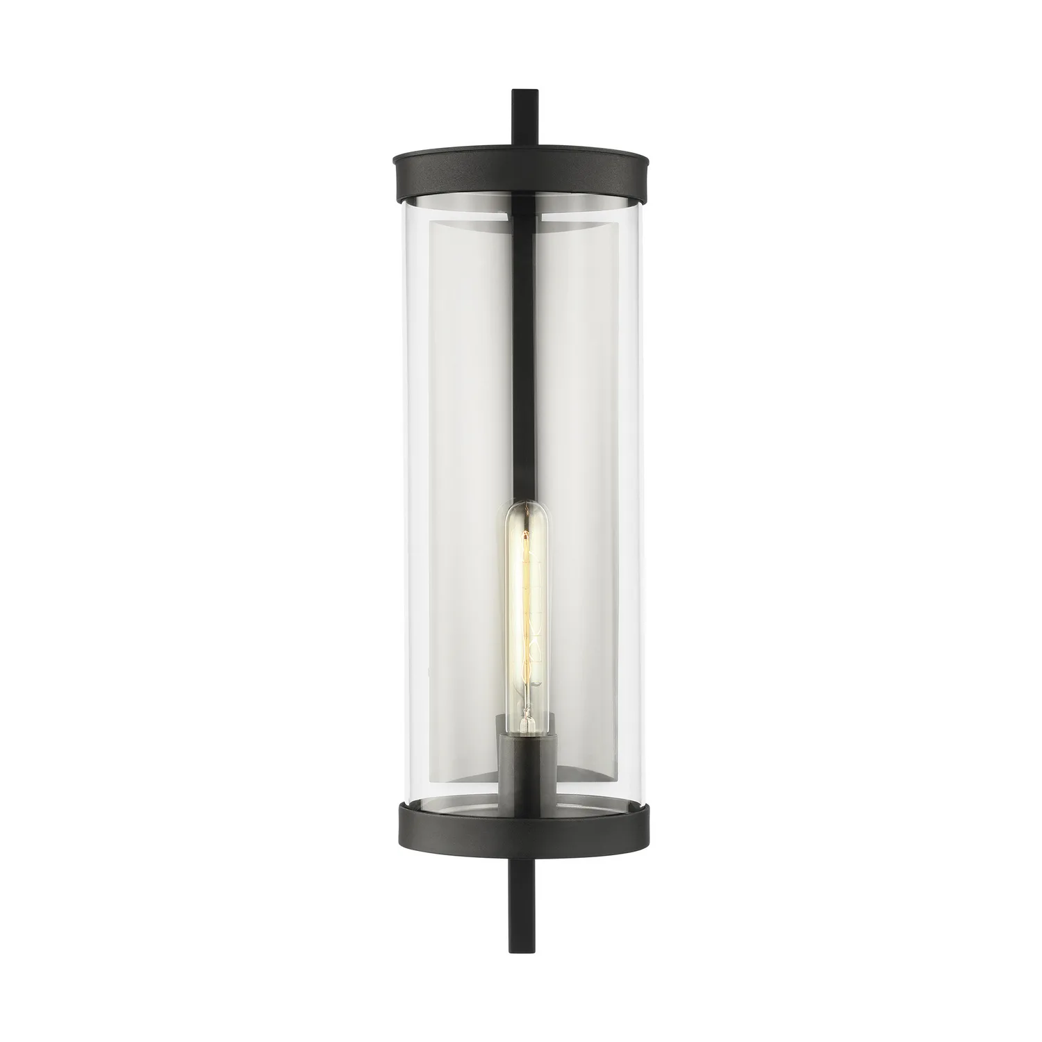 Eastham One Light Outdoor Wall Lantern in Textured Black