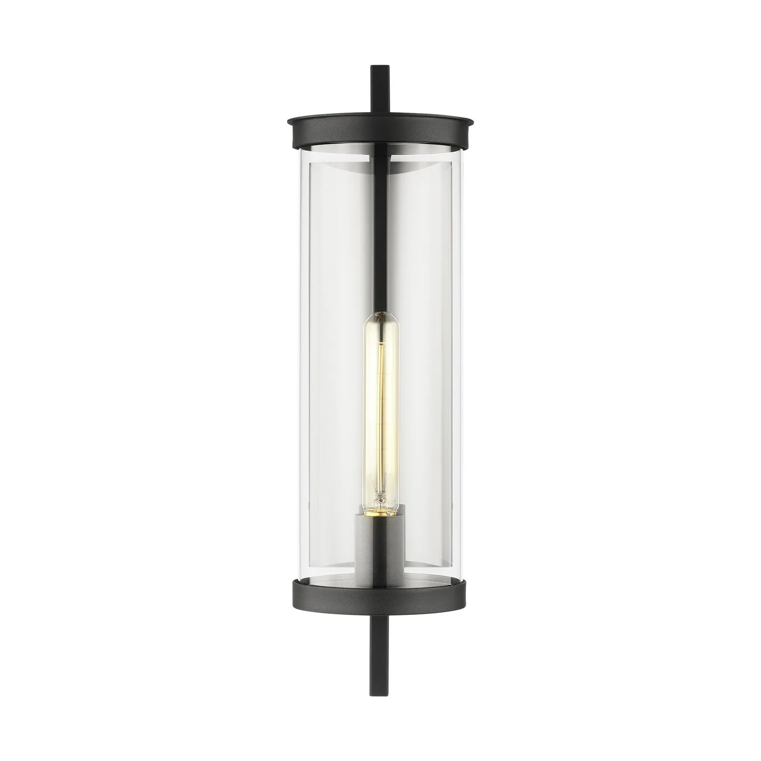 Eastham One Light Outdoor Wall Lantern in Textured Black
