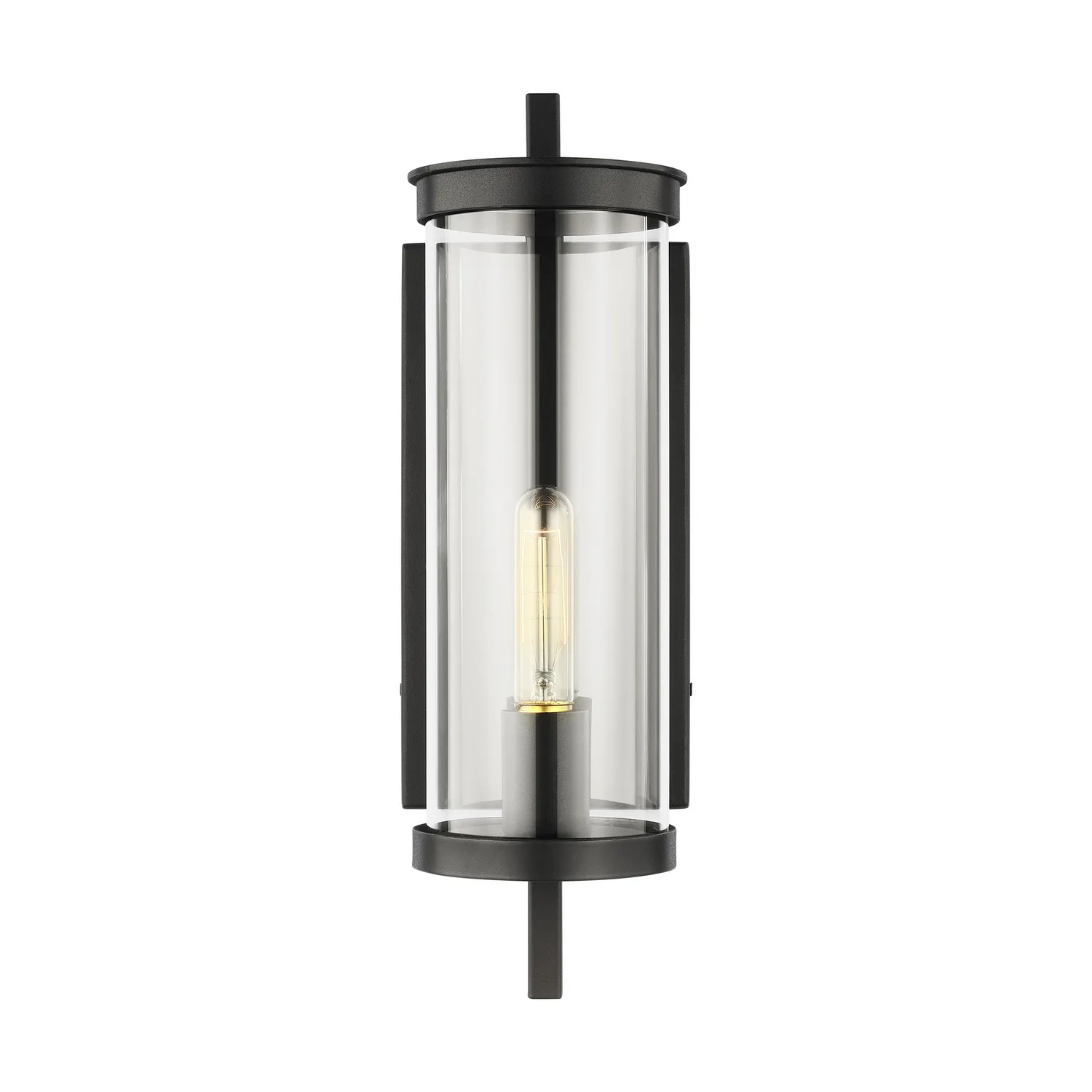 Eastham One Light Outdoor Wall Lantern in Textured Black