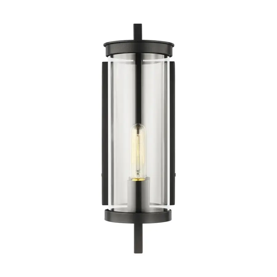 Eastham One Light Outdoor Wall Lantern in Textured Black