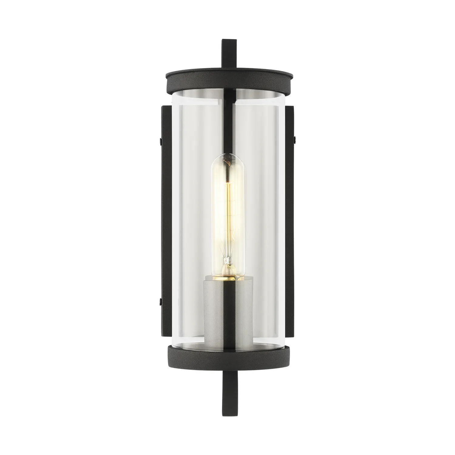 Eastham One Light Outdoor Wall Lantern in Textured Black
