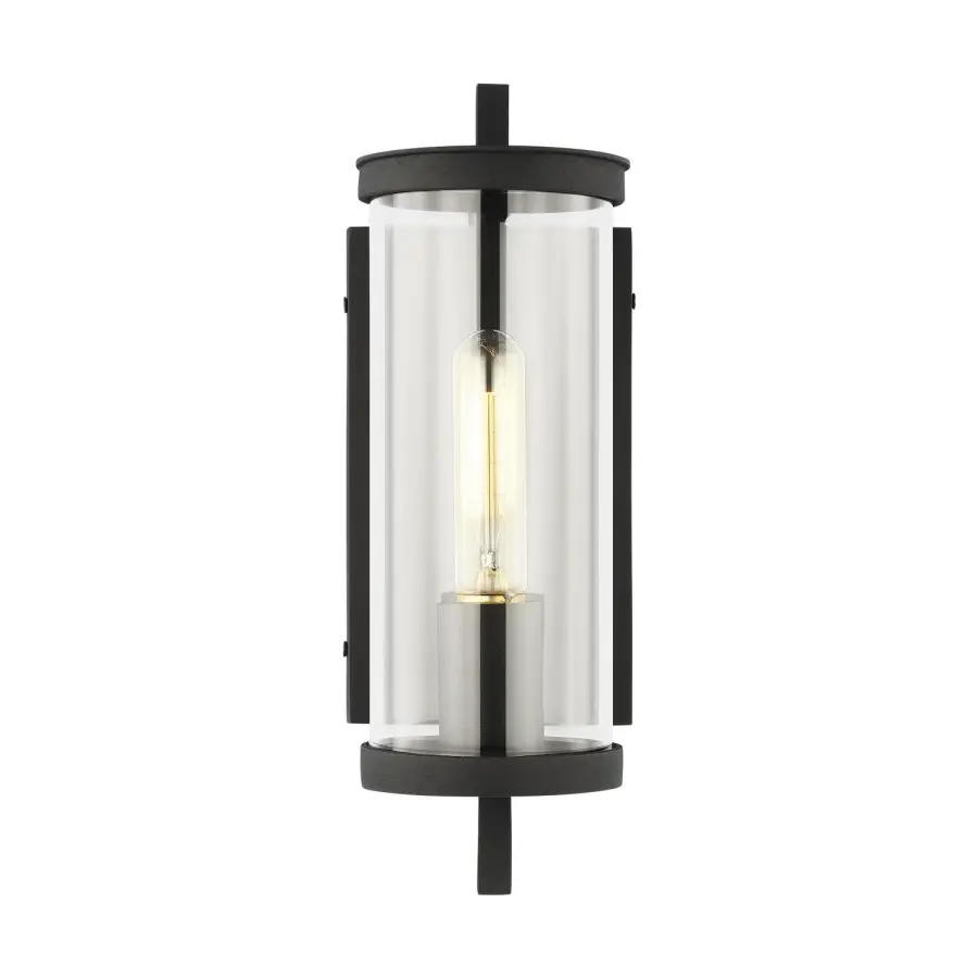 Eastham One Light Outdoor Wall Lantern in Textured Black