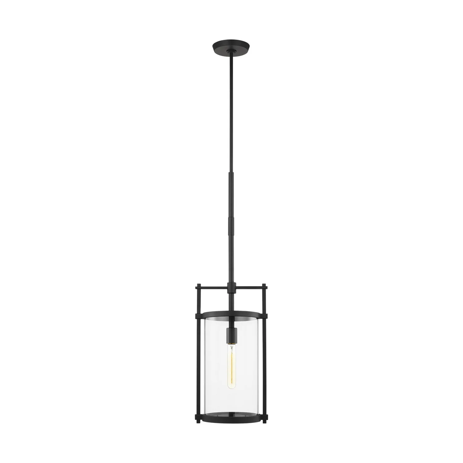 Eastham One Light Outdoor Pendant in Textured Black