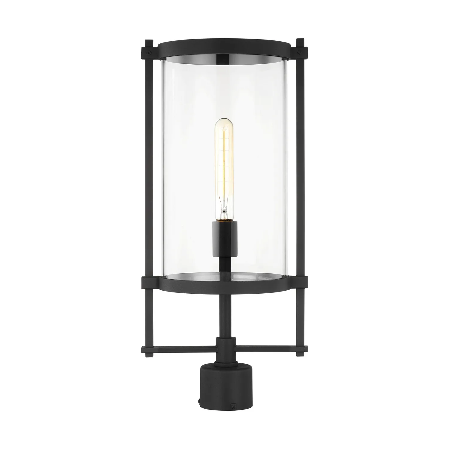 Eastham One Light Outdoor Post Lantern in Textured Black
