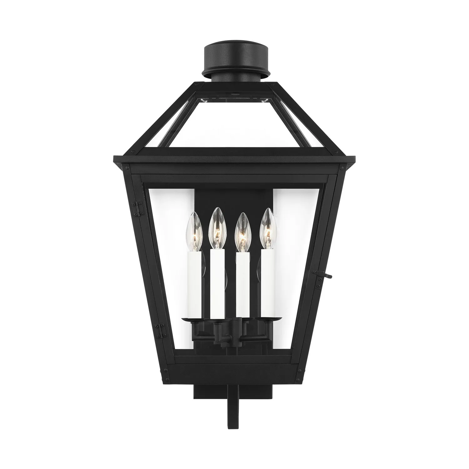 Hyannis Four Light Outdoor Lantern in Textured Black