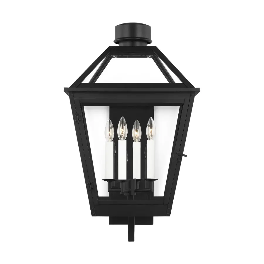 Hyannis Four Light Outdoor Lantern in Textured Black