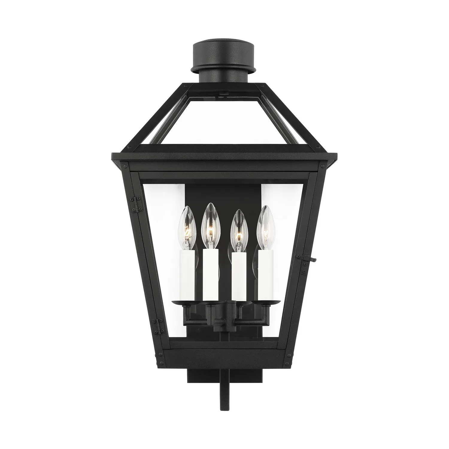 Hyannis Four Light Outdoor Lantern in Textured Black
