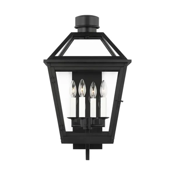 Hyannis Four Light Outdoor Lantern in Textured Black