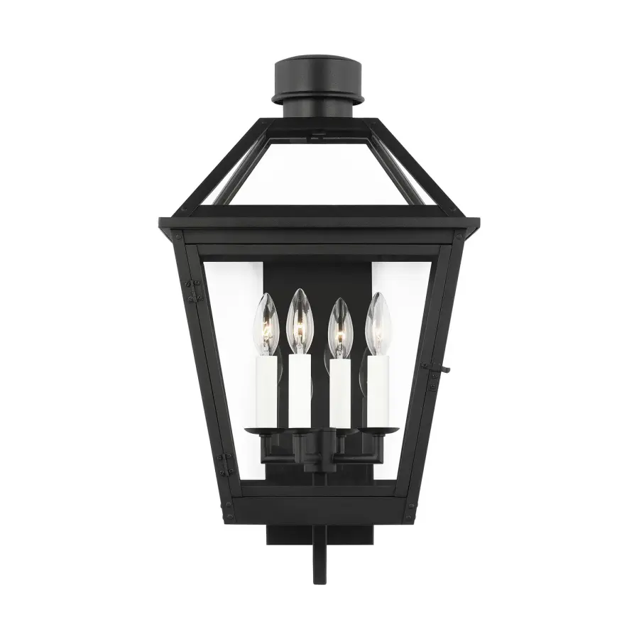 Hyannis Four Light Outdoor Lantern in Textured Black