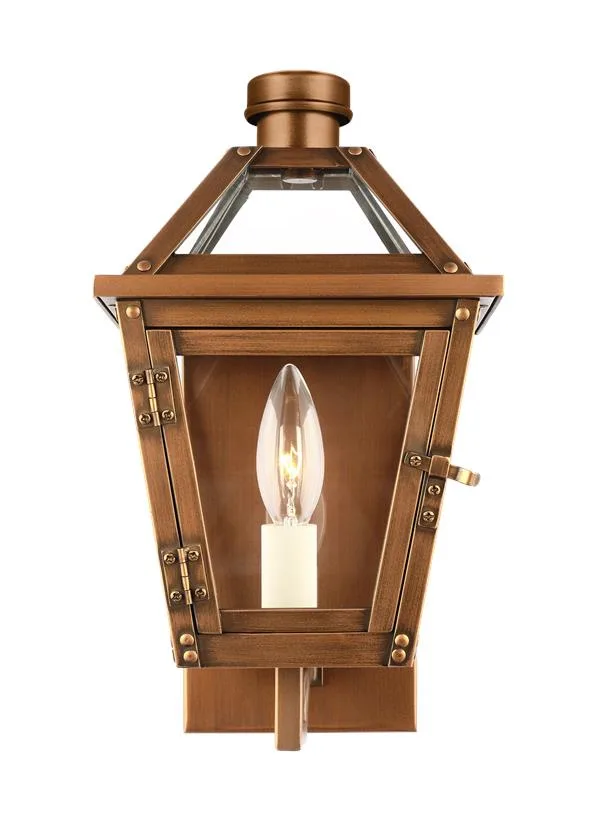 Hyannis One Light Wall Lantern in Natural Copper