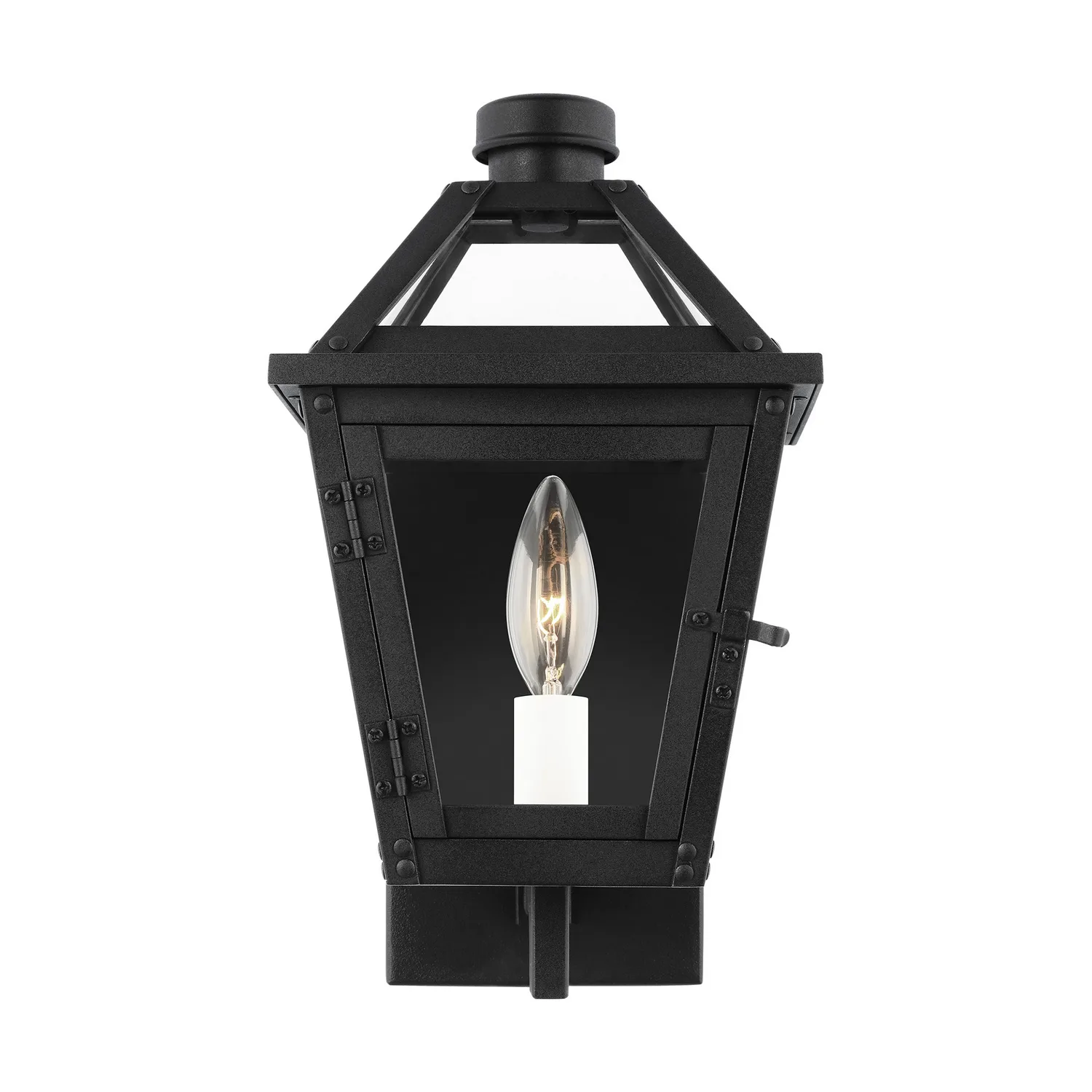 Hyannis One Light Outdoor Wall Lantern in Textured Black