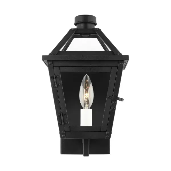 Hyannis One Light Outdoor Wall Lantern in Textured Black