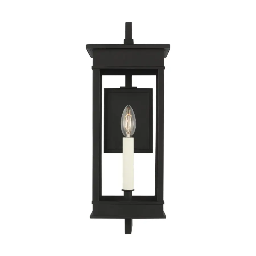 Cupertino Outdoor Wall Sconce in Textured Black