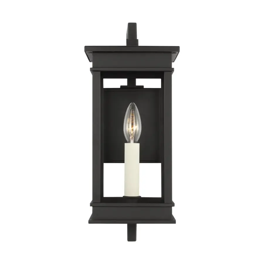 Cupertino Outdoor Wall Sconce in Textured Black