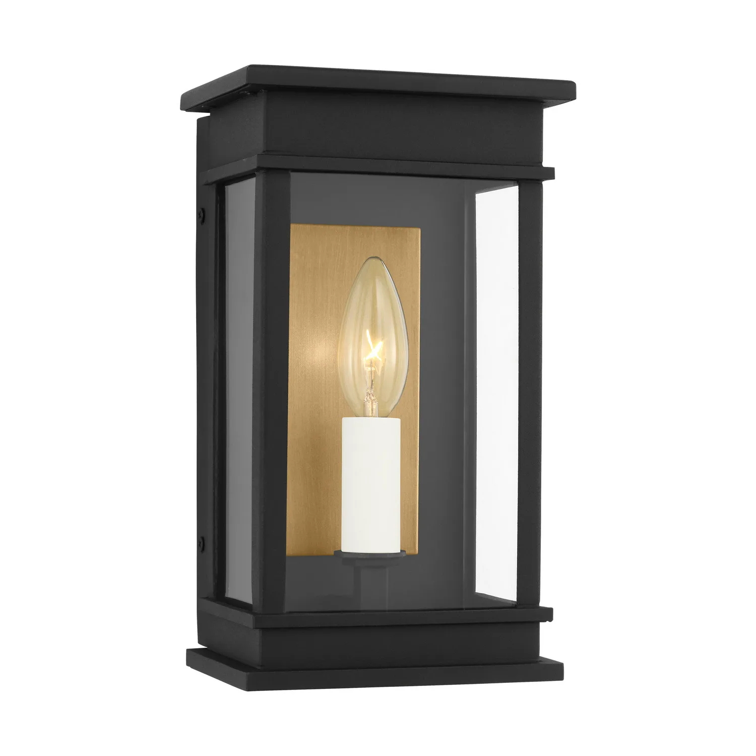 Cupertino Outdoor Wall Sconce in Textured Black