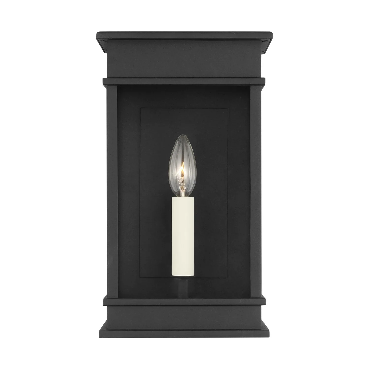 Cupertino Outdoor Wall Sconce in Textured Black