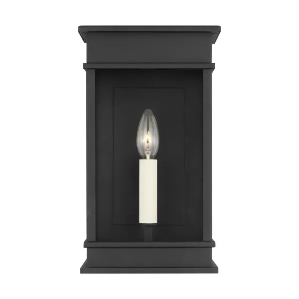 Cupertino Outdoor Wall Sconce in Textured Black