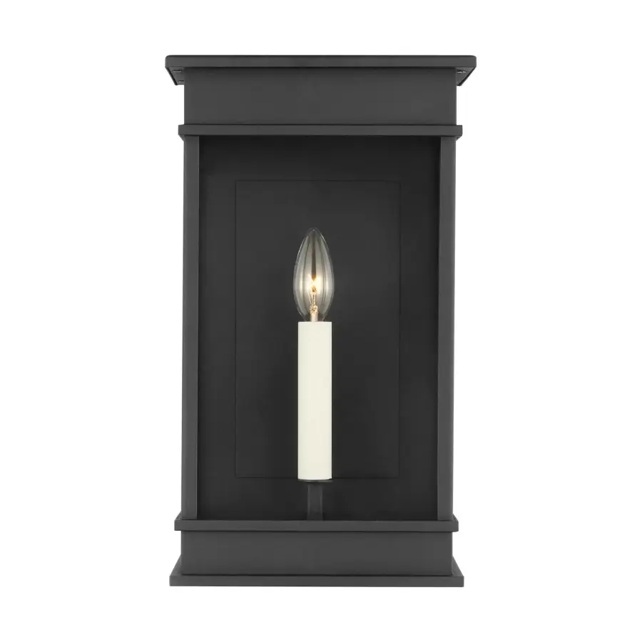 Cupertino Outdoor Wall Sconce in Textured Black