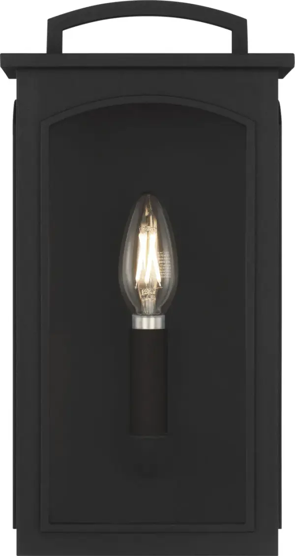 Modesto 12" Wall Lantern in Textured Black - Image 2