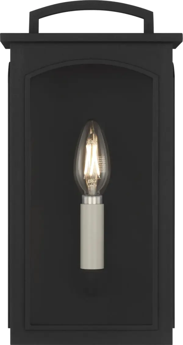 Modesto 12" Wall Lantern in Textured Black - Image 5