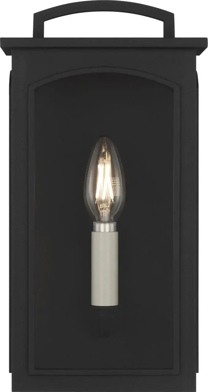 Modesto 12" Wall Lantern in Textured Black - Image 5