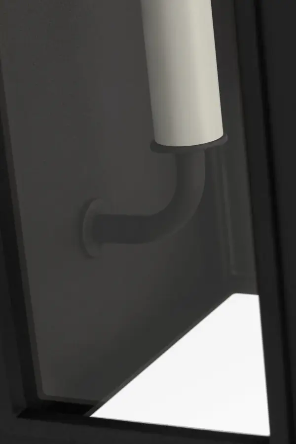 Modesto 15" Wall Lantern in Textured Black - Image 4