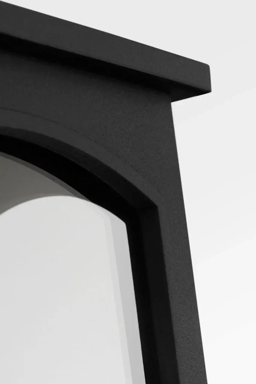 Modesto 15" Wall Lantern in Textured Black - Image 5
