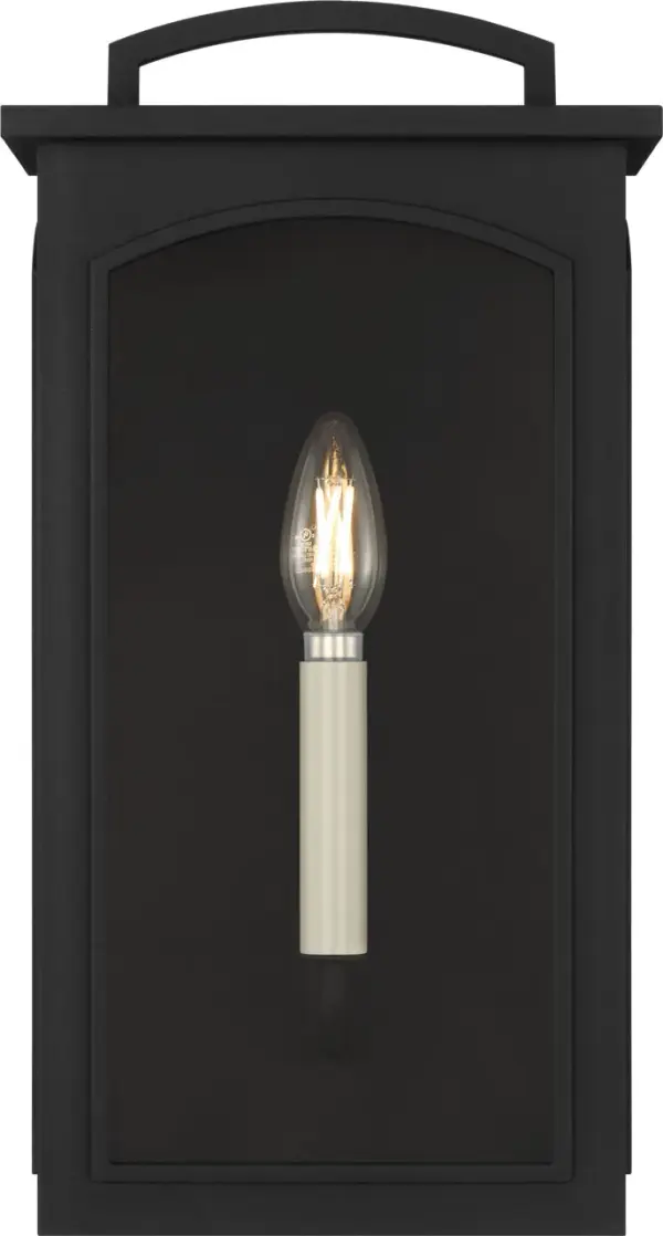 Modesto 15" Wall Lantern in Textured Black - Image 7