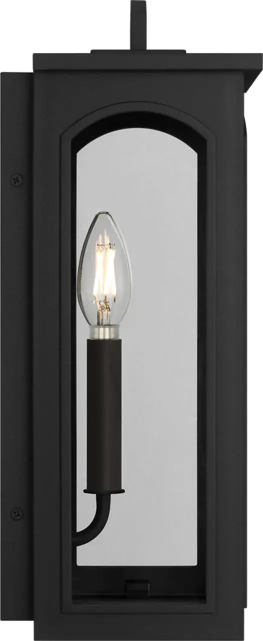 Modesto 15" Wall Lantern in Textured Black - Image 8
