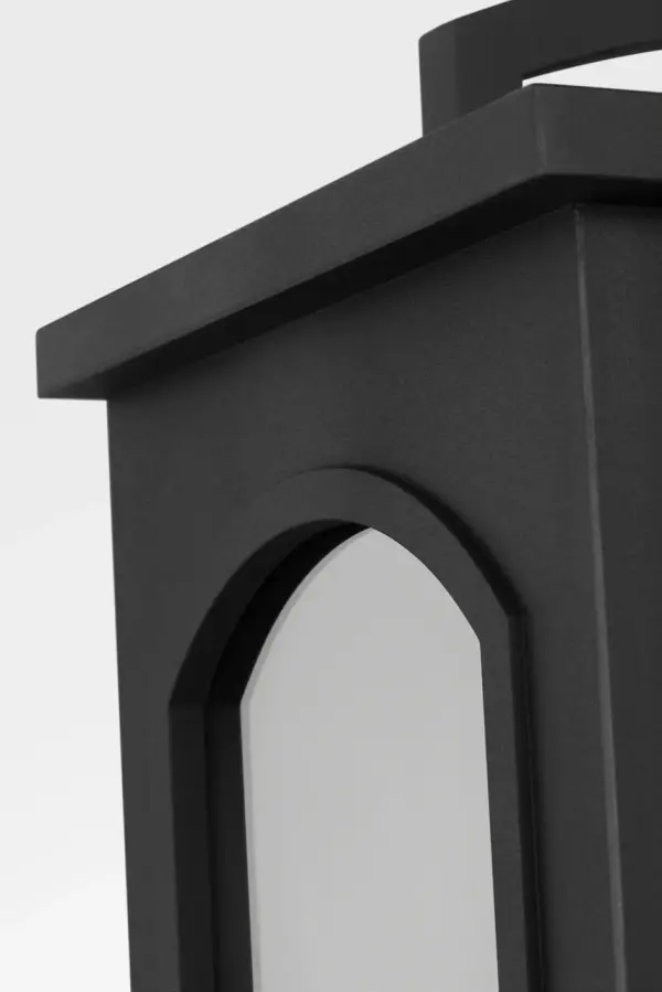 Modesto 24" Wall Lantern in Textured Black - Image 3