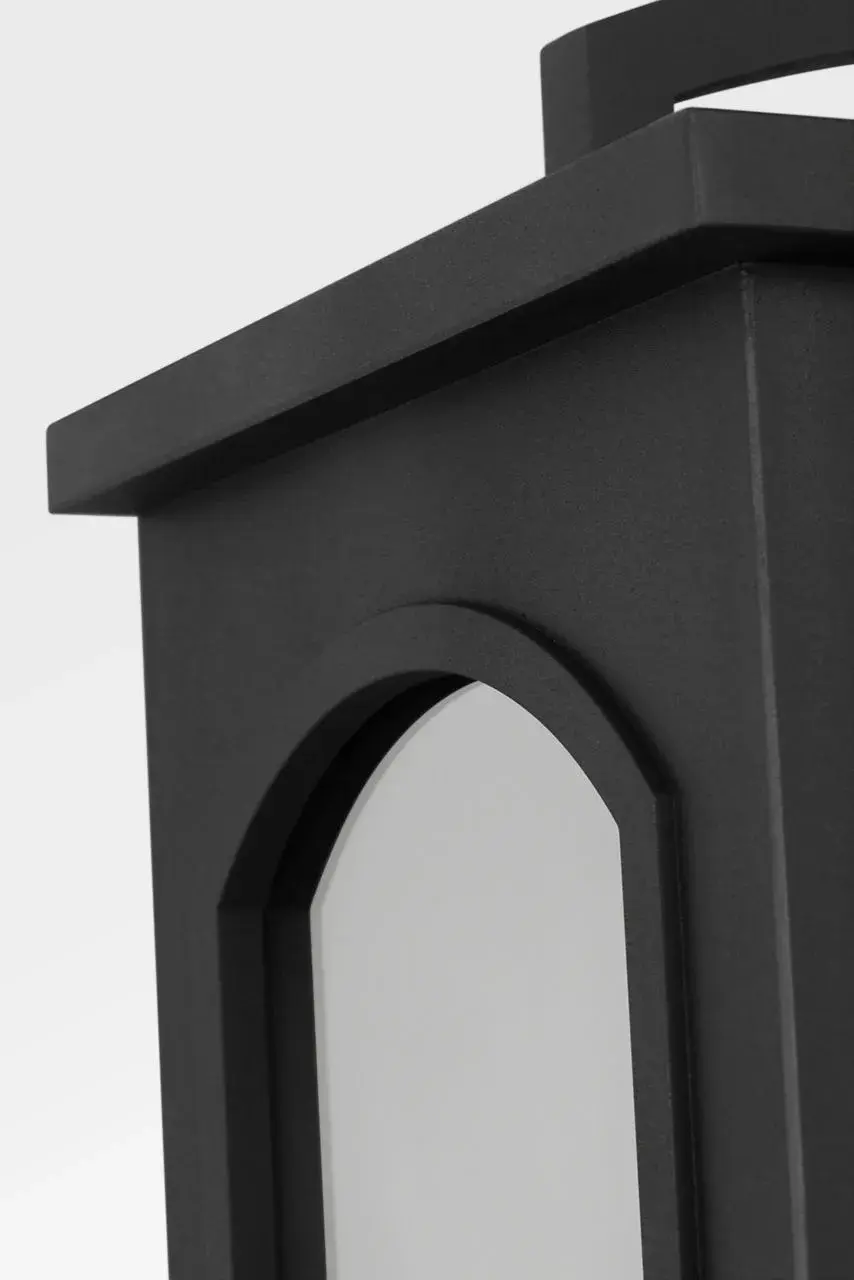 Modesto 24" Wall Lantern in Textured Black - Image 3