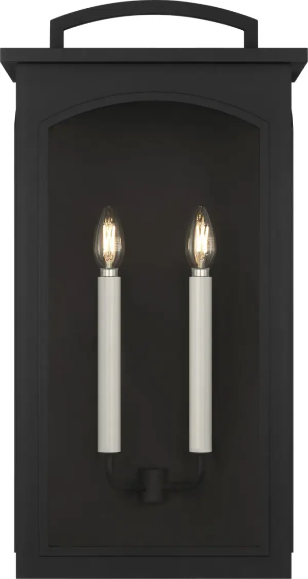 Modesto 24" Wall Lantern in Textured Black - Image 7