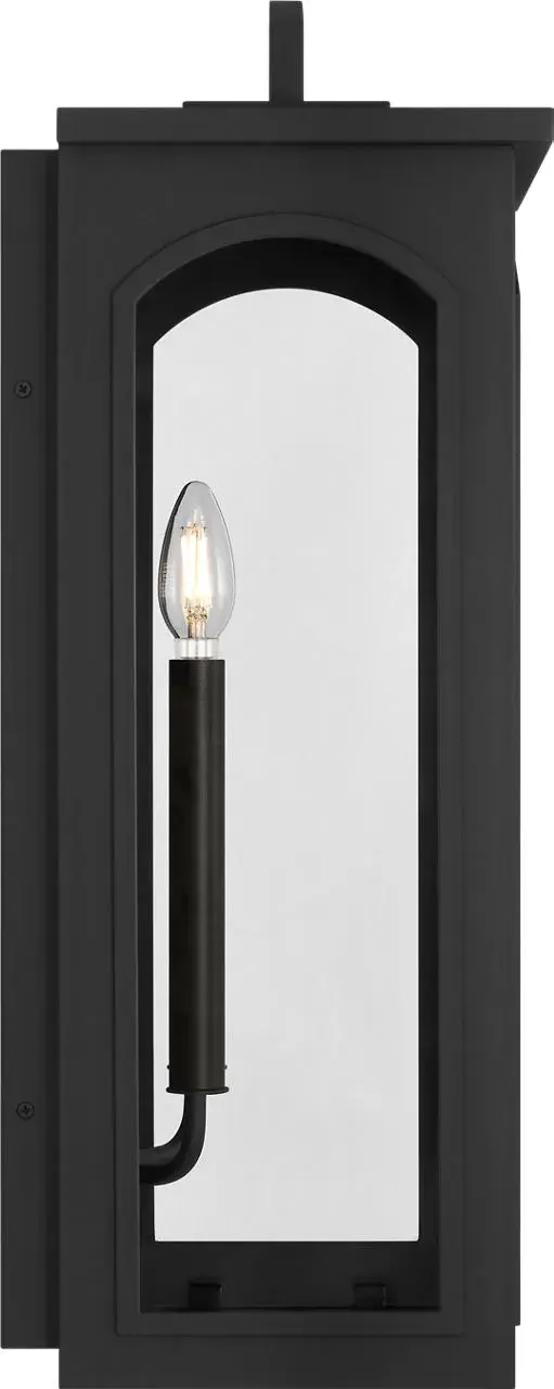 Modesto 24" Wall Lantern in Textured Black - Image 9