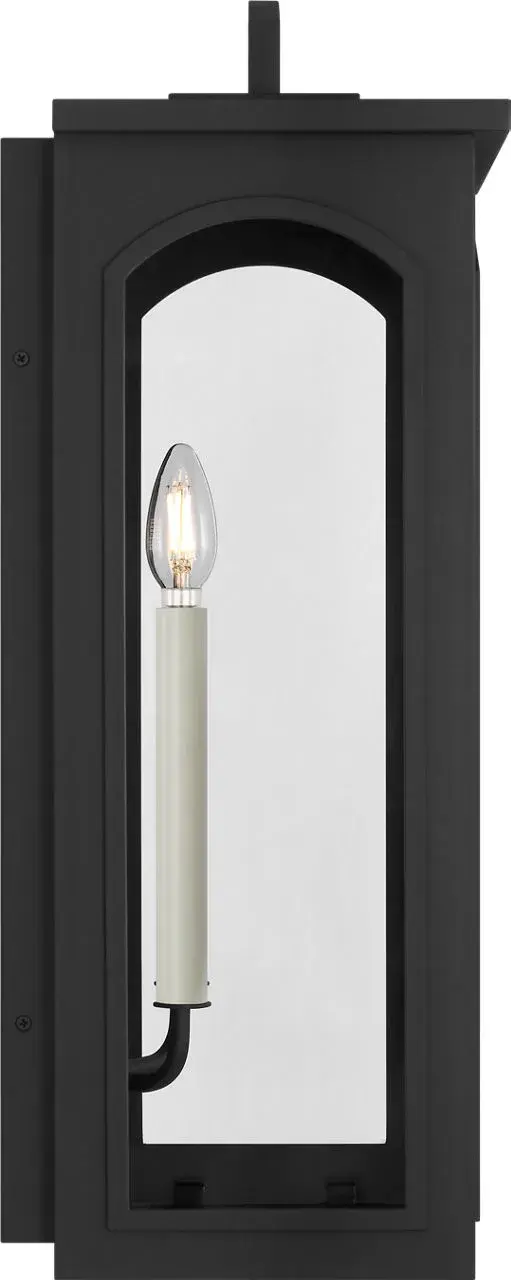 Modesto 24" Wall Lantern in Textured Black - Image 10